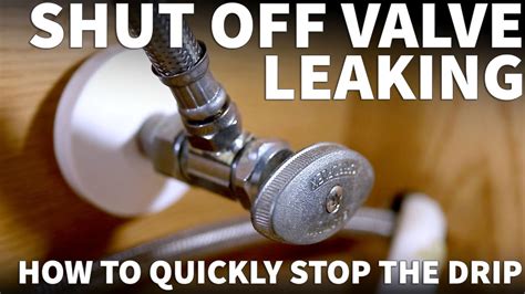 valve under sink leaking|Fix Leaking Shut